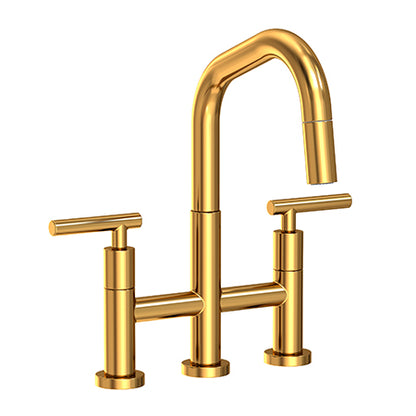 Newport Brass - East Square Kitchen Bridge Pull-Down Faucet