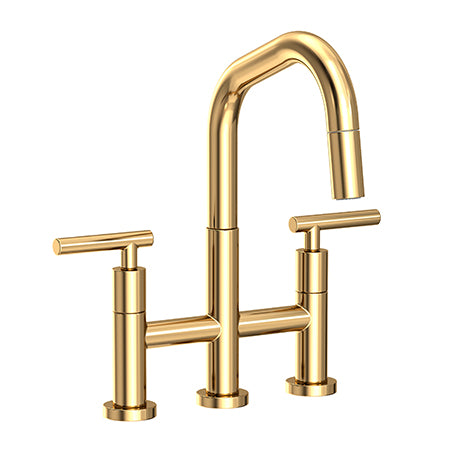 Newport Brass - East Square Kitchen Bridge Pull-Down Faucet