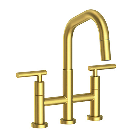 Newport Brass - East Square Kitchen Bridge Pull-Down Faucet