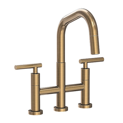 Newport Brass - East Square Kitchen Bridge Pull-Down Faucet