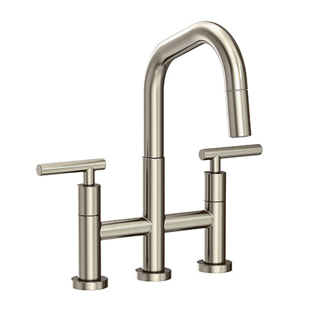 Newport Brass - East Square Kitchen Bridge Pull-Down Faucet