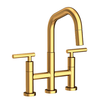 Newport Brass - East Square Kitchen Bridge Pull-Down Faucet