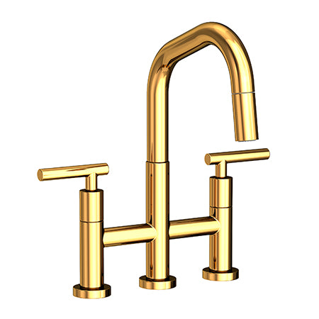 Newport Brass - East Square Kitchen Bridge Pull-Down Faucet