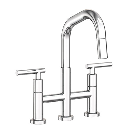 Newport Brass - East Square Kitchen Bridge Pull-Down Faucet