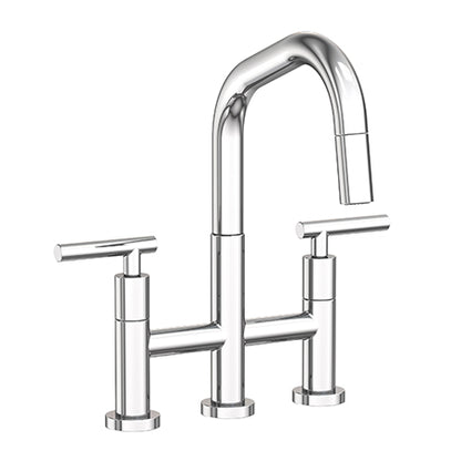 Newport Brass - East Square Kitchen Bridge Pull-Down Faucet