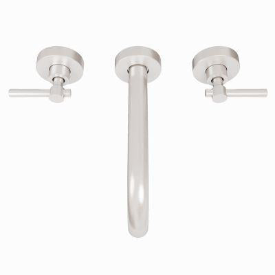 Maidstone - Wall-Mount Round Tub Faucet with Metal Lever Handles