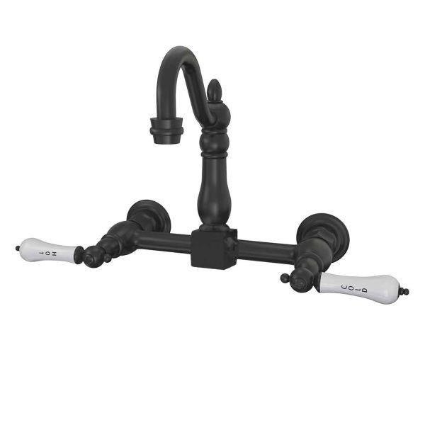 Maidstone - Wall Mount Utility Faucet - Porcelain Lever Handles