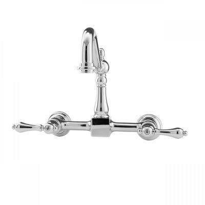 Maidstone - Peyton Wall Mount Kitchen Faucet - Metal Lever Handles