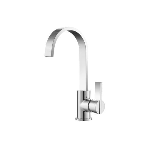 Flusso - Single Hole Bathroom Faucet - With Swivel Spout - Chrome