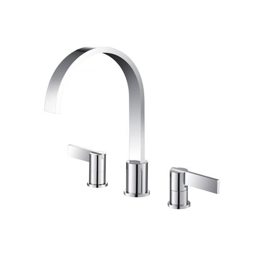 Flusso - 3 Hole Deck Mount Roman Tub Faucet
