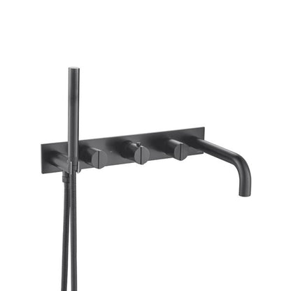 Flusso - Trim For Wall Mount Tub Filler With Hand Shower