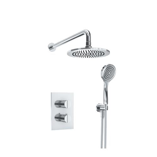 Isenberg - Two Output Shower Set With Shower Head And Hand Held - Chrome