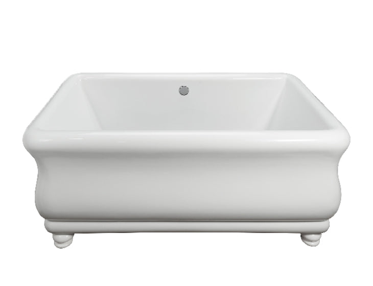 MTI - Parisian 1 With Bun Feet Sculpted Finish Freestanding Bathtub (66X35.75)