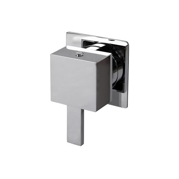 Lacava - Kubista Trim Only - 2-Way Diverter Valve Gpm 10 (43.5 Psi) With Square Back Plate And Square Handle