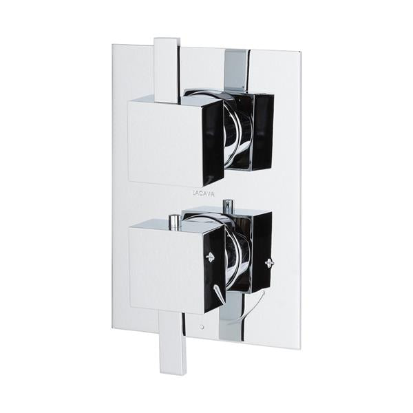 Lacava - Kubista Trim Only - Thermostatic Valve W/1 Way Volume, Gpm 9 (60Psi)