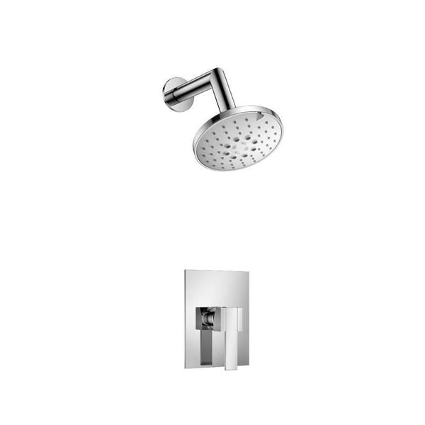 Flusso - Single Output Shower Set With ABS Shower Head & Arm - Chrome