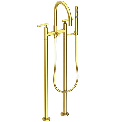 Newport Brass - East Linear Exposed Tub & Hand Shower Set w/Risers