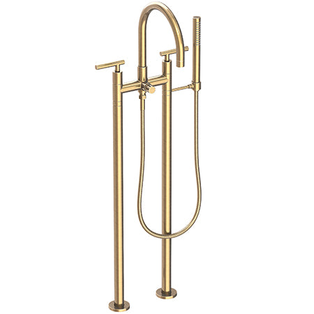 Newport Brass - East Linear Exposed Tub & Hand Shower Set w/Risers