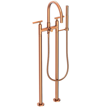Newport Brass - East Linear Exposed Tub & Hand Shower Set w/Risers