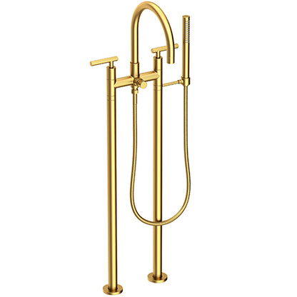Newport Brass - East Linear Exposed Tub & Hand Shower Set w/Risers