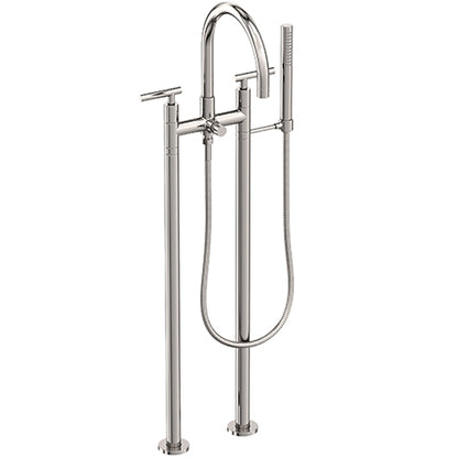 Newport Brass - East Linear Exposed Tub & Hand Shower Set w/Risers