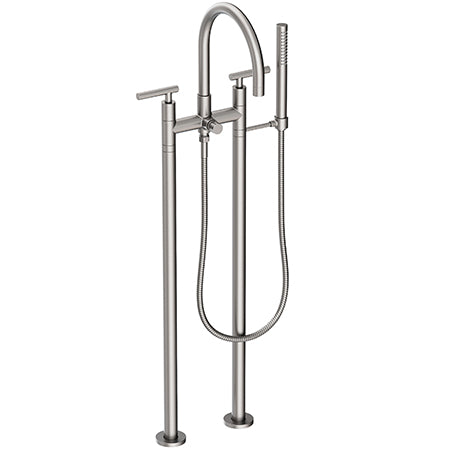 Newport Brass - East Linear Exposed Tub & Hand Shower Set w/Risers