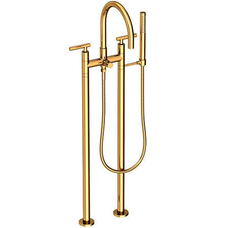 Newport Brass - East Linear Exposed Tub & Hand Shower Set w/Risers