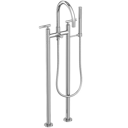 Newport Brass - East Linear Exposed Tub & Hand Shower Set w/Risers
