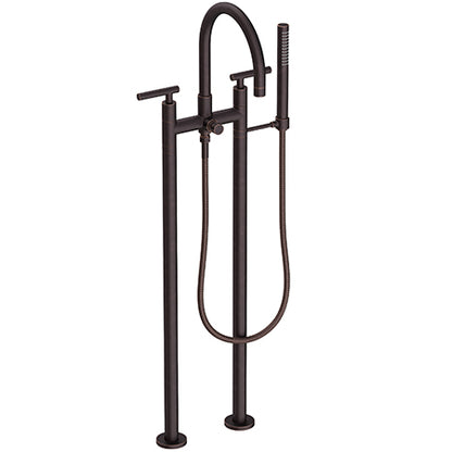 Newport Brass - East Linear Exposed Tub & Hand Shower Set w/Risers
