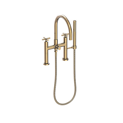 Newport Brass - Exposed Tub & Hand Shower Set - Deck Mount