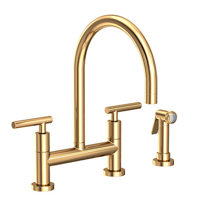 Newport Brass - Kitchen Bridge Faucet With Side Spray