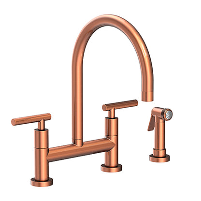 Newport Brass - Kitchen Bridge Faucet With Side Spray