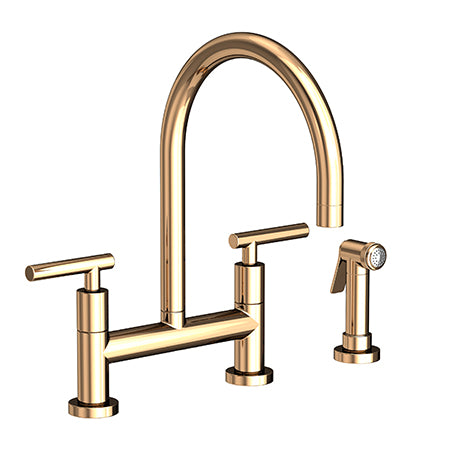 Newport Brass - Kitchen Bridge Faucet With Side Spray