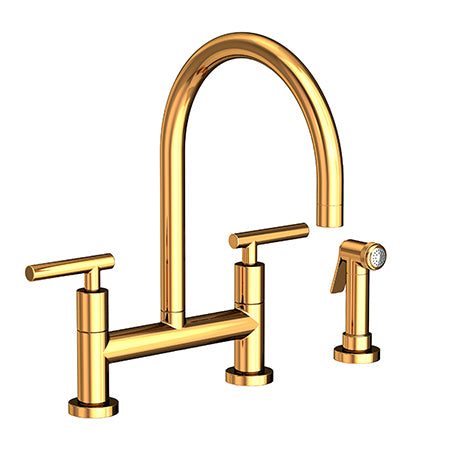 Newport Brass - Kitchen Bridge Faucet With Side Spray