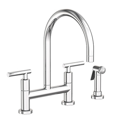 Newport Brass - Kitchen Bridge Faucet With Side Spray