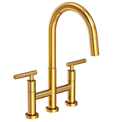 Newport Brass - East Linear Kitchen Bridge Pull-Down Faucet