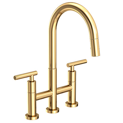 Newport Brass - East Linear Kitchen Bridge Pull-Down Faucet