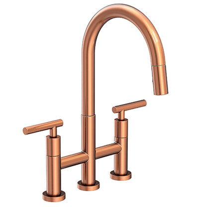 Newport Brass - East Linear Kitchen Bridge Pull-Down Faucet