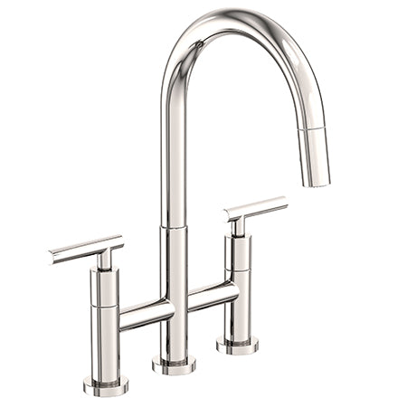 Newport Brass - East Linear Kitchen Bridge Pull-Down Faucet