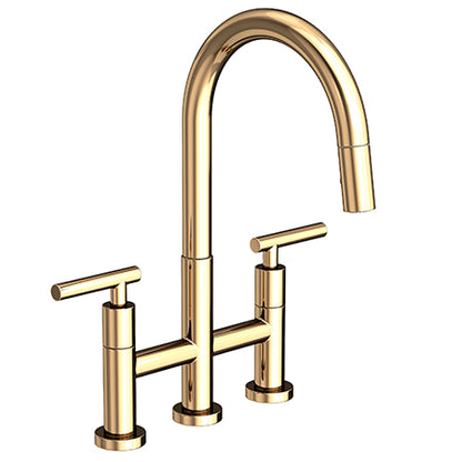 Newport Brass - East Linear Kitchen Bridge Pull-Down Faucet