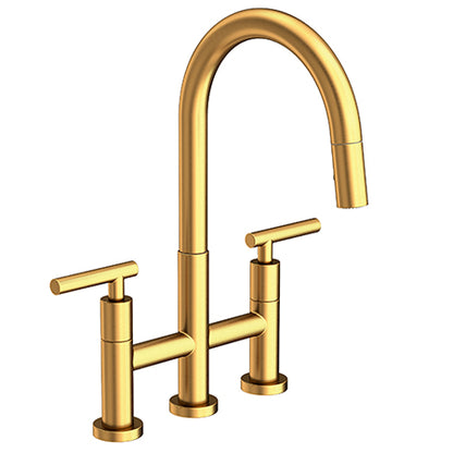 Newport Brass - East Linear Kitchen Bridge Pull-Down Faucet