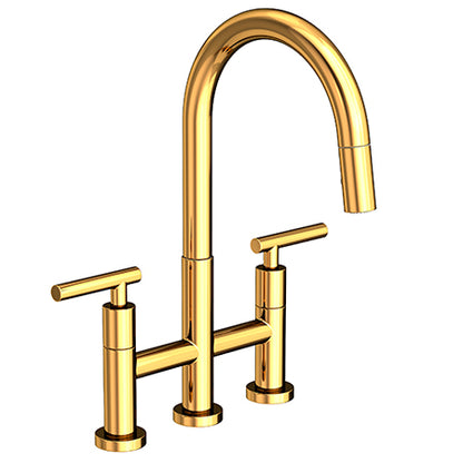 Newport Brass - East Linear Kitchen Bridge Pull-Down Faucet