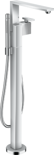 Hansgrohe - Axor Edge Freestanding Tub Filler Trim with 1.75 GPM Handshower - Diamond Cut