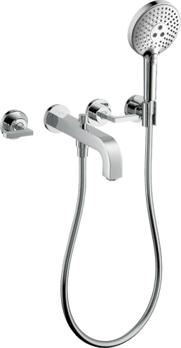 Hansgrohe - Axor Citterio 3-Hole Wall-Mounted Tub Trim with Handshower, 1.75 GPM - Lever Handles