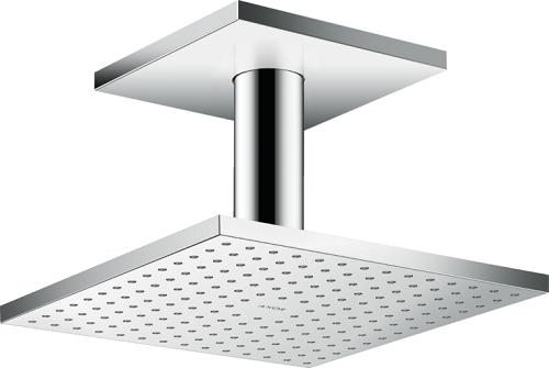 Hansgrohe - Axor ShowerSolutions Showerhead 250 Square 2-Jet Ceiling Connection, 1.75 GPM