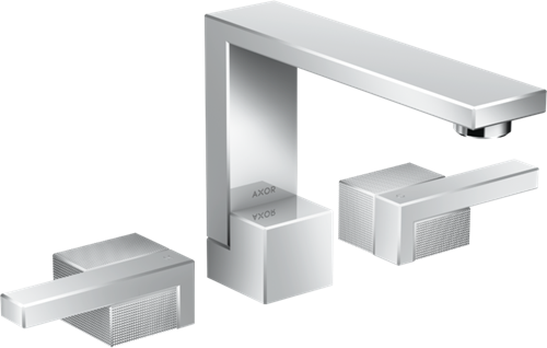 Hansgrohe - Axor Edge Widespread Faucet 130 - Diamond Cut, 1.2 GPM