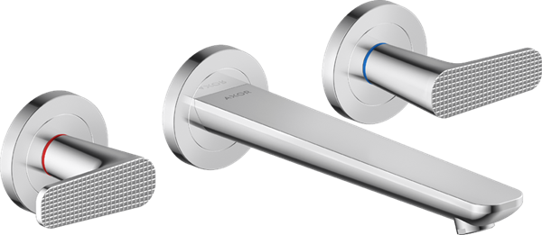 Hansgrohe - Axor Citterio C Wall-Mounted Widespread Faucet- Cubic Cut, 1.2 GPM