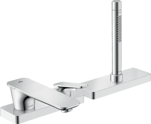 Hansgrohe - Axor Citterio C 3-Hole Roman Tub Set Trim with 1.75 GPM Handshower and Sbox