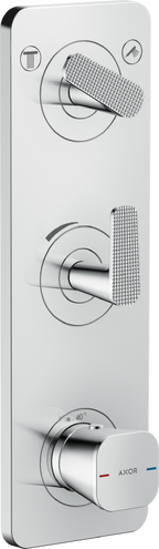 Hansgrohe - Axor Citterio C Thermostatic Module Trim 15 Inch x 5 Inch for 2 Functions- Cubic Cut