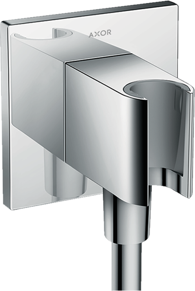 Hansgrohe - Axor ShowerSolutions Wall Outlet with Handshower Holder, Square